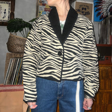 画像をギャラリービューアに読み込む, 80-90&#39;S INDIA製 / ZEBRA WOVEN RAG JKT
