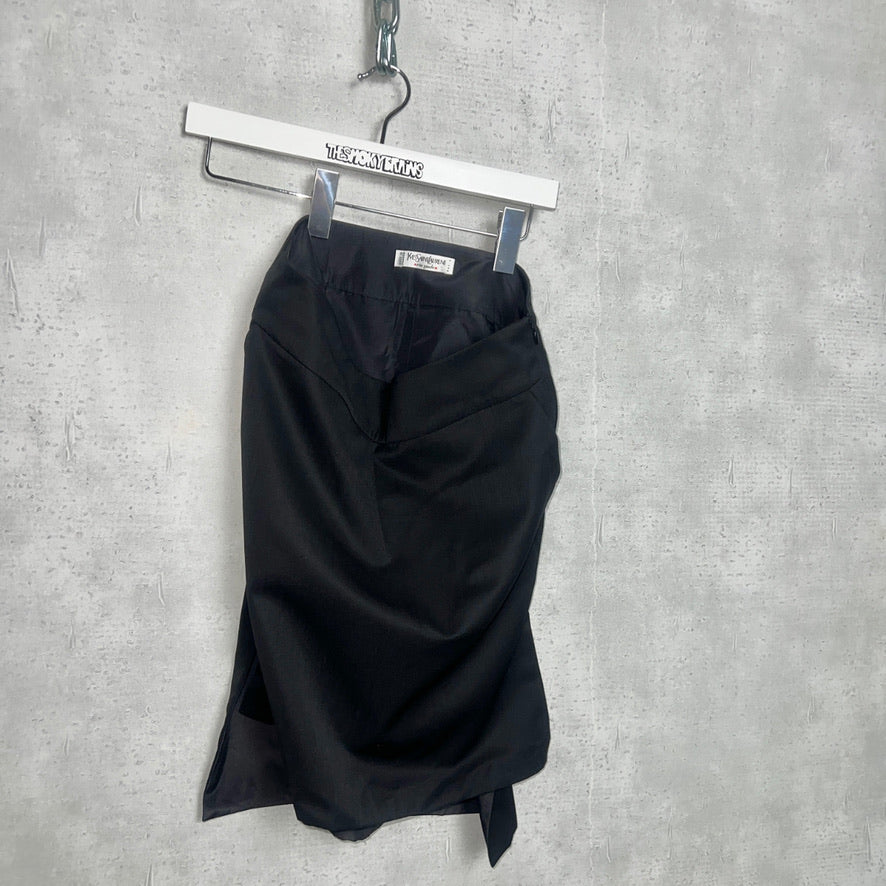 90'S FRANCE製 *YVES SAINT LAURENT rive gauche* / SLIT SKIRT