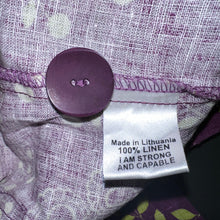 画像をギャラリービューアに読み込む, 90&#39;S LITHUANIA製 *FLAX* / FLORAL PATTERN LINEN COVERALLS
