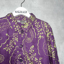 画像をギャラリービューアに読み込む, 90&#39;S LITHUANIA製 *FLAX* / FLORAL PATTERN LINEN COVERALLS
