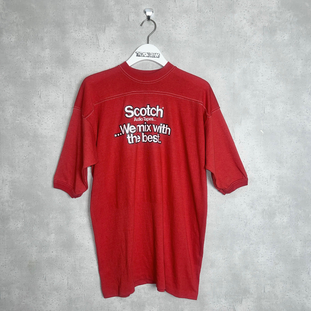 70'S USA製 *STEDMAN* / FOOTBALL ''SCOTCH'' TEE / XL
