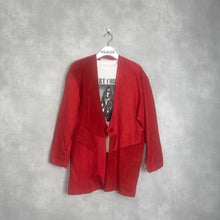 画像をギャラリービューアに読み込む, 80&#39;S USA製 / SUEDE × RAYON COTTON COLLARLESS JKT
