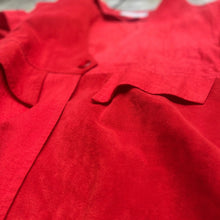 画像をギャラリービューアに読み込む, 80&#39;S USA製 / SUEDE × RAYON COTTON COLLARLESS JKT
