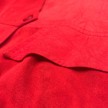 画像をギャラリービューアに読み込む, 80&#39;S USA製 / SUEDE × RAYON COTTON COLLARLESS JKT
