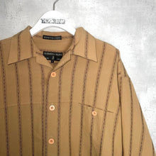 画像をギャラリービューアに読み込む, OPEN COLLAR STRIPE SHIRT / XL
