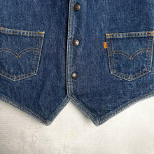 画像をギャラリービューアに読み込む, 70&#39;s USA製 *Levi&#39;s* ORENGE TAB / DENIM VEST /M (UNISEX)
