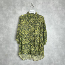 画像をギャラリービューアに読み込む, 90&#39;S / ETHNIC PATTERN RAYON SS SHIRT (UNISEX)
