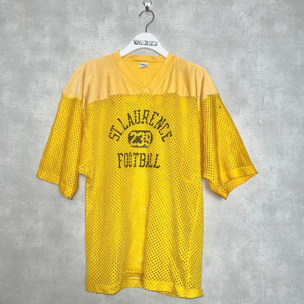 70-80's USA製 *Champion*  / MESH FOOTBALL TEE XL (UNISEX)